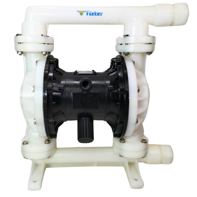 PLASTIC CHEMICAL PNEUMATIC DOUBLE DIAPHRAGM PUMP 1"