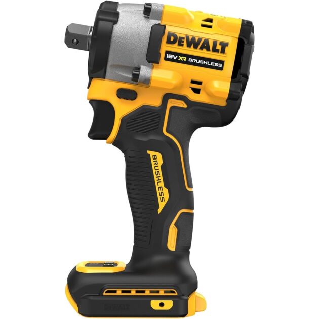 Cordless Impact Wrench, 812 Nm, Brushless Motor, LED, Hog Ring, With 2 X 5.0 Ah Li-Ion Batteries, Charger And Case,DCF891P2T-GB 18V 1/2 In. DEWALT