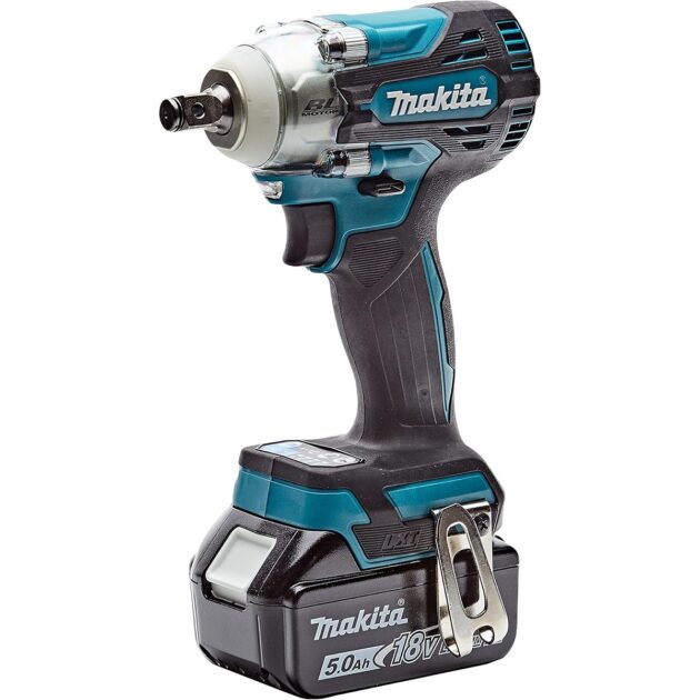 Brushless Impact Wrench Kit, DTW300RTJ, 2x 5.0Ah Battery, 1x 18V Charger, 30 Nm, 1/2 Inch, MAKITA