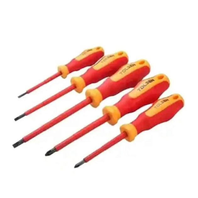 Tolsen,5PCS VDE SCREWDRIVER SET,38012,