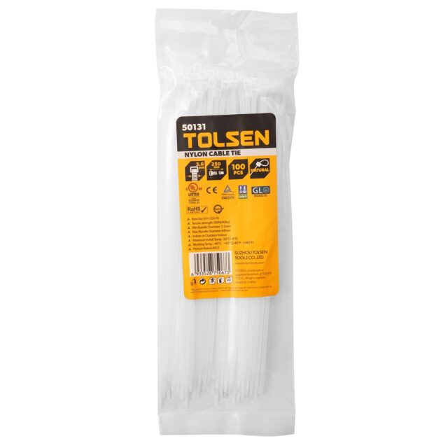 Tolsen,Nylon cable tie,50131,3.6 x 250mm