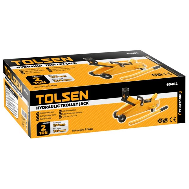 Tolsen,Hydraulic Trolley Jack(INDUSTRIAL),65462, 2 Tons