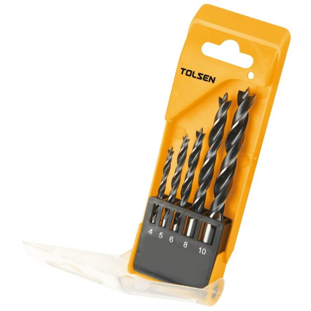 Tolsen,5PCS wood drill bits set(INDUSTRIAL),75625,