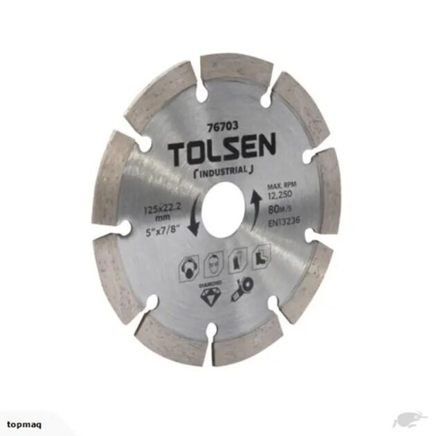 Tolsen,DIAMOND CUTTING BLADE(INDUSTRIAL),76703,125(5")X22.2mm