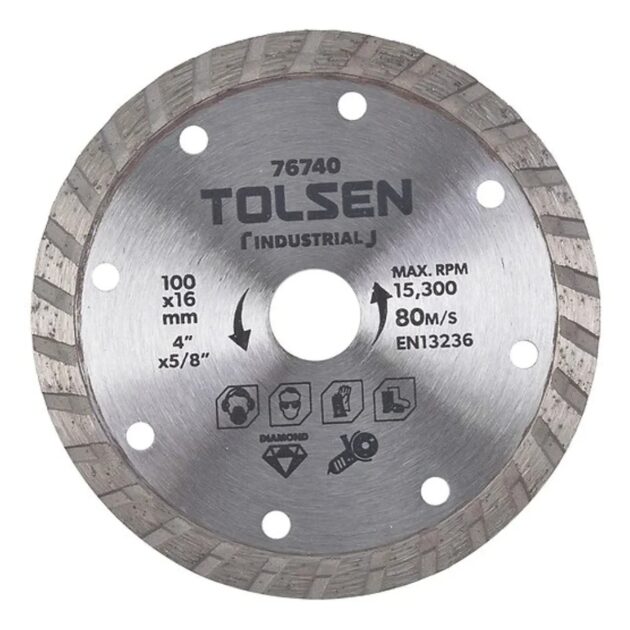 Tolsen,DIAMOND CUTTING BLADE(INDUSTRIAL),76740,100(4")X16mm