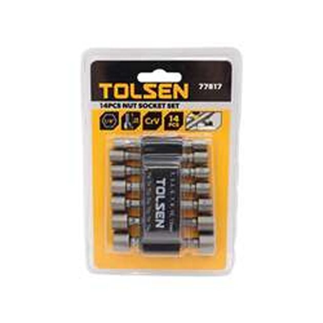 Tolsen,14pcs nut socket set,77817,