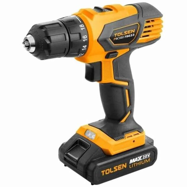 Tolsen,LI-ION CORDLESS DRILL(INDUSTRIAL),79033,