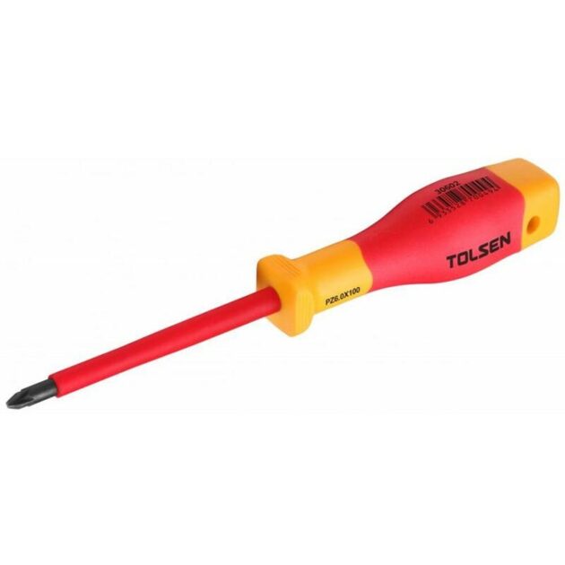 Tolsen,Insulated pozi screwdriver(PREMIUM LINE),V30601,80mm