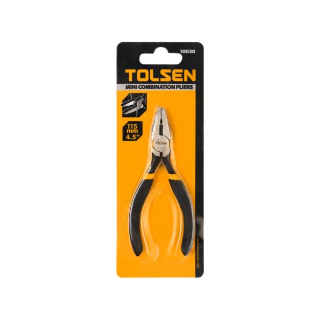 TOLSEN, MINI COMBINATION PLIERS, 115mm(4.5"), 10030