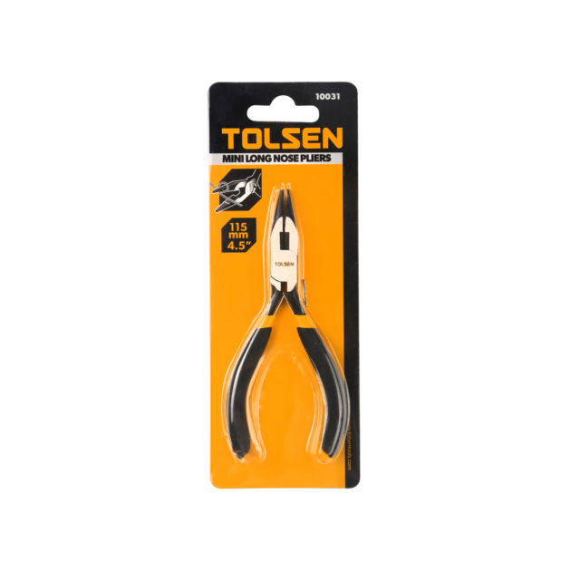 TOLSEN, MINI LONG NOSE PLIERS, 115mm(4.5"), 10031