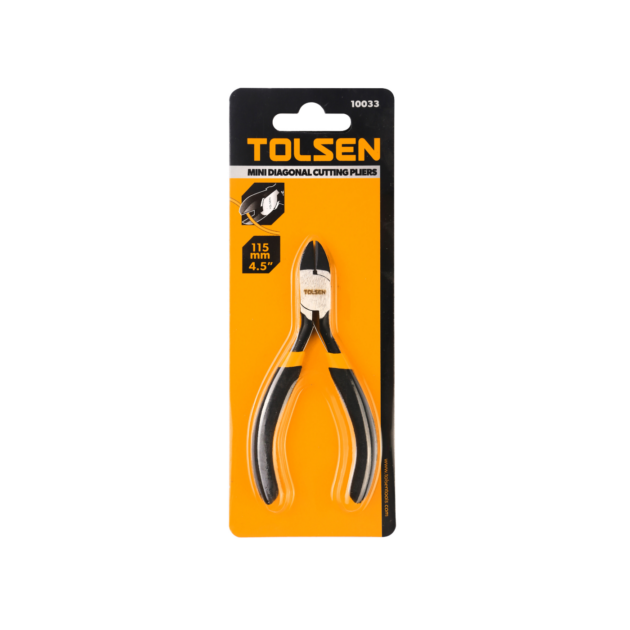 TOLSEN, MINI DIAGONAL CUTTING PLIERS, 115mm(4.5"), 10033