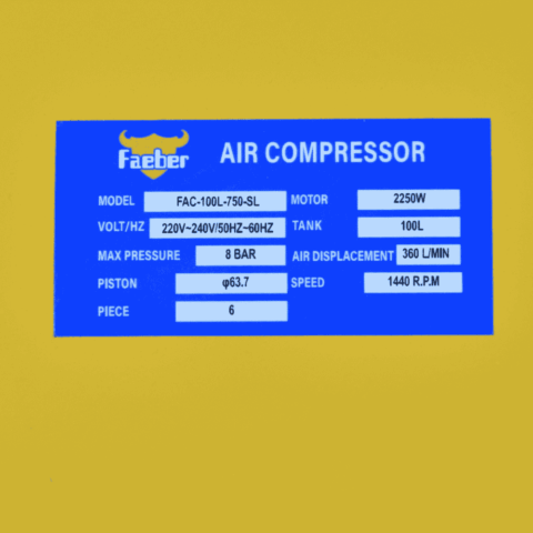 100LTR OIL FREE AIR COMPRESSOR 750W