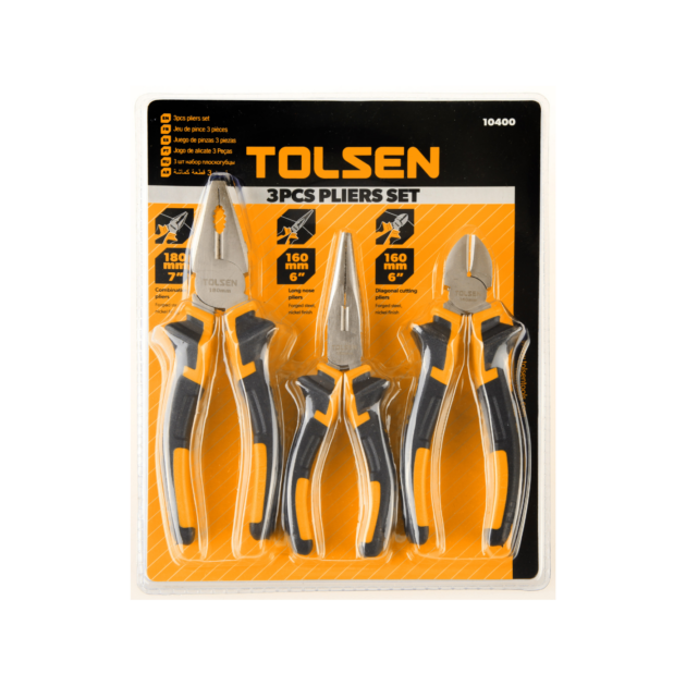 TOLSEN, 3PCS PLIERS SET, 10400,