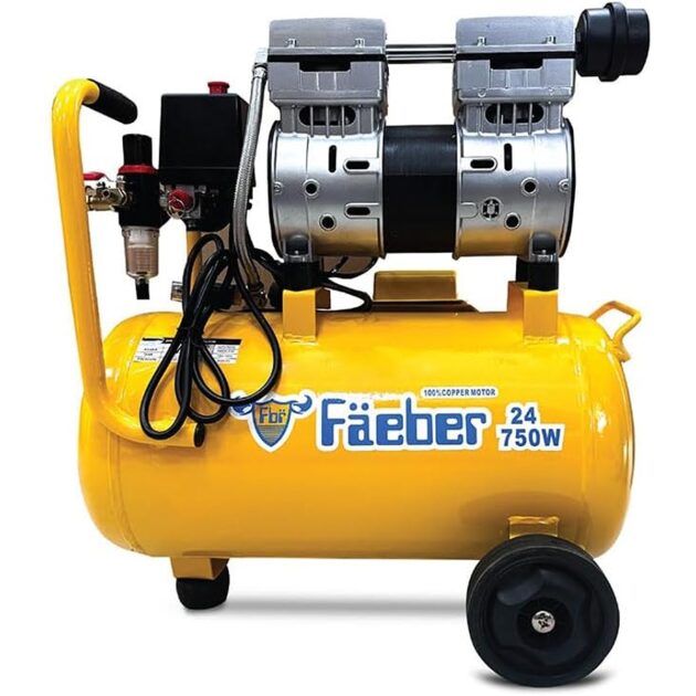 Faeber Air Compressor Silent Oil Free, 24L,