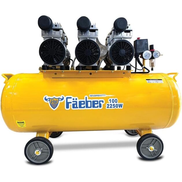 Faeber Air Compressor Silent Oil Free, 100L,