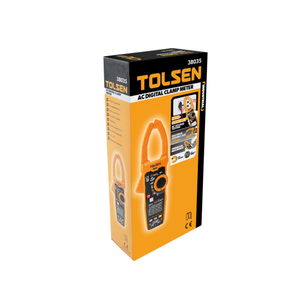 TOLSEN, AC DIGITAL CLAMP METER (INDUSTRIAL), 210×75.6x30mm, 38035