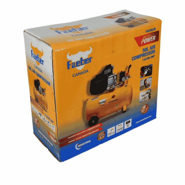 Faeber Air Compressor Corded, 50L, 2.0 Hp, - Image 7