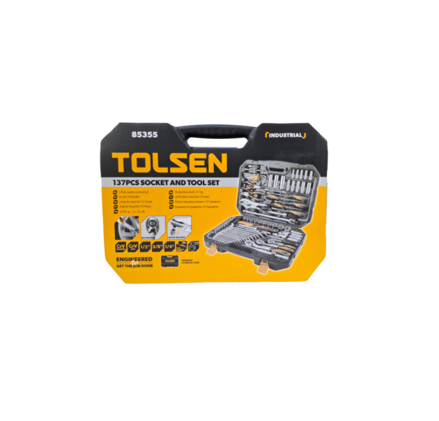 TOLSEN, 137PCS SOCKET AND TOOL SET (INDUSTRIAL), 85355