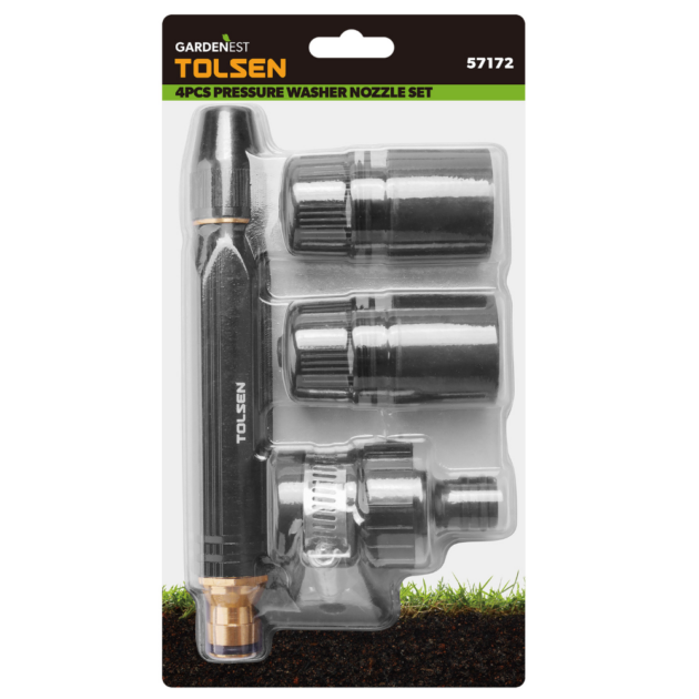 TOLSEN, 4PCS PRESSURE WASHER NOZZLE SET, 57172,