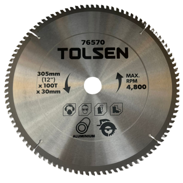 TOLSEN, TCT SAW BLADE FOR ALUMINIUM, 76570,