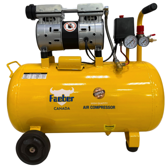 Faeber Air Compressor Silent Oil Free, 50L, Single Head