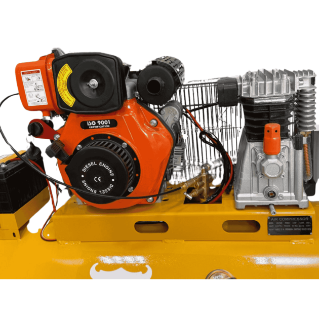 Faeber Air Compressor Diesel, 200ltr, 5hp - Image 4