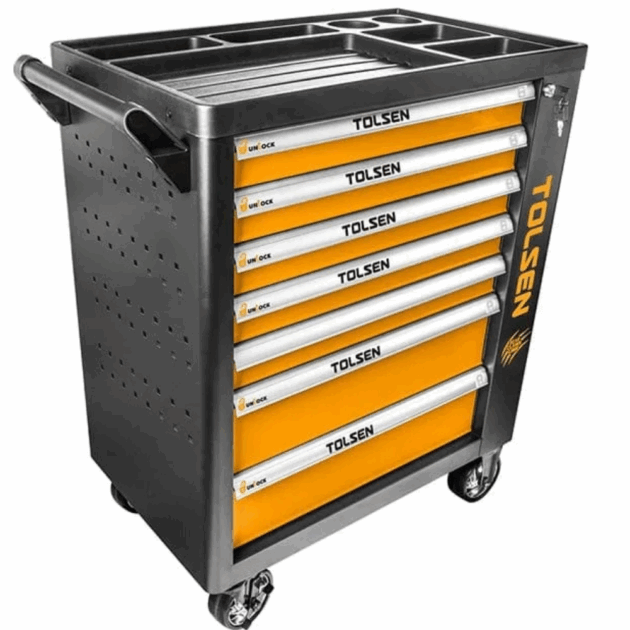 7 DRAWER ROLLER CABINET (INDUSTRIAL), 80317, TOLSEN