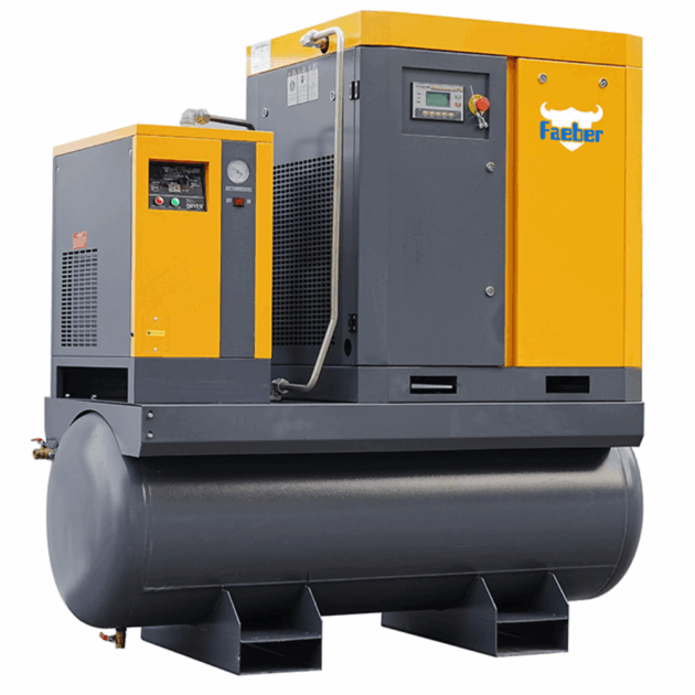 Faeber Screw Air Compressor 500L , 15KW, 20HP, 4 IN 1 AHB-20A