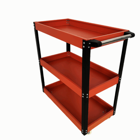 tool cart, 3 tray tool cart