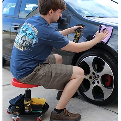 Circle stool, car repair stool,