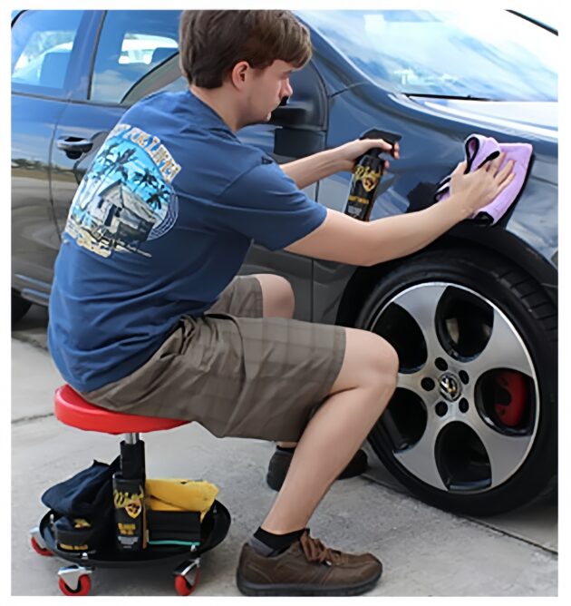 Circle stool, car repair stool,